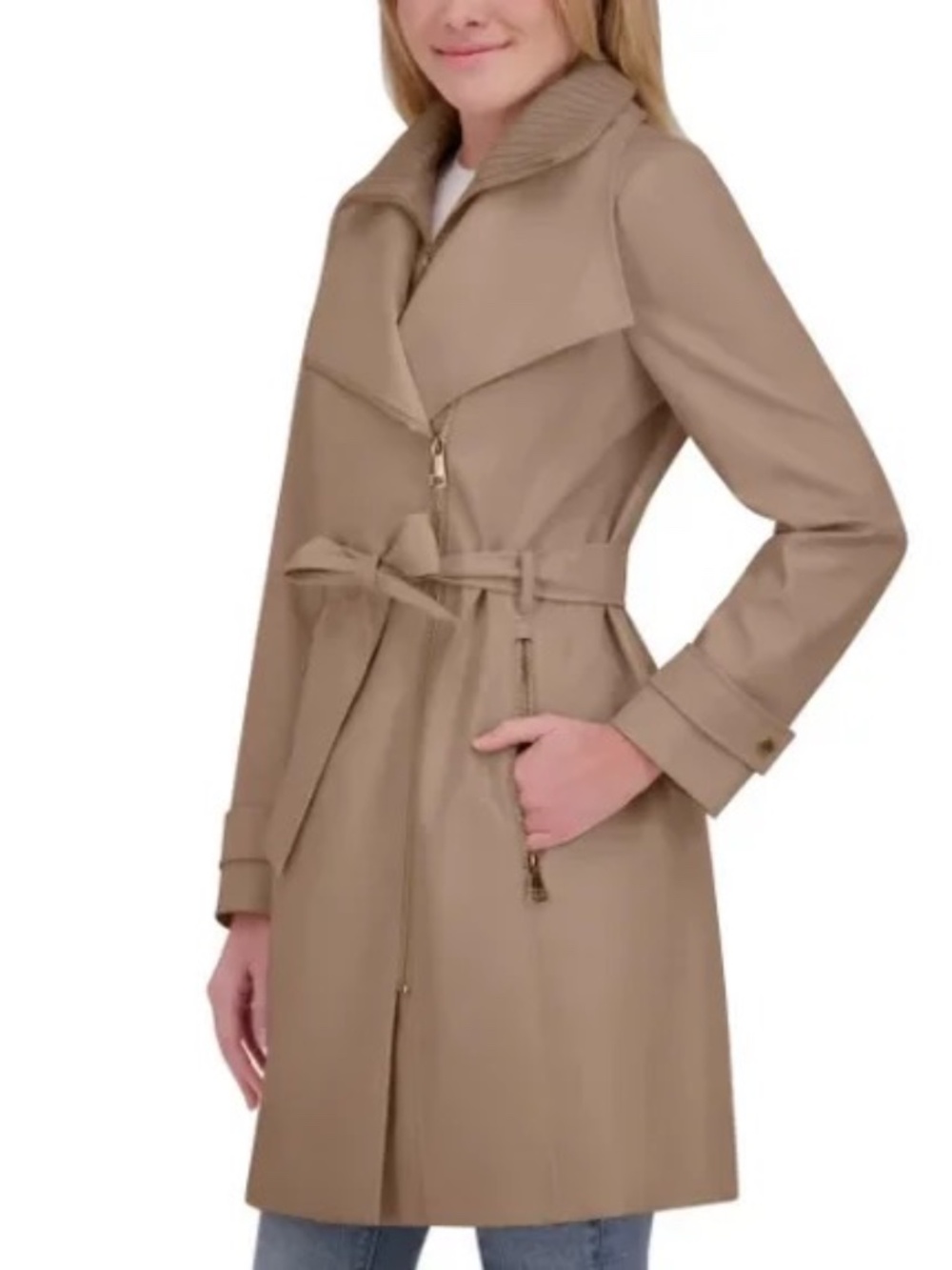 Halston Women's Belted Trench Coat